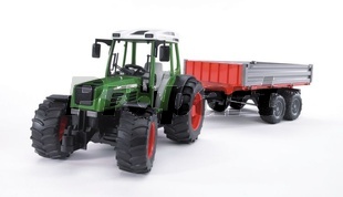 BRUDER 02104 Traktor Fendt 209 S + príves