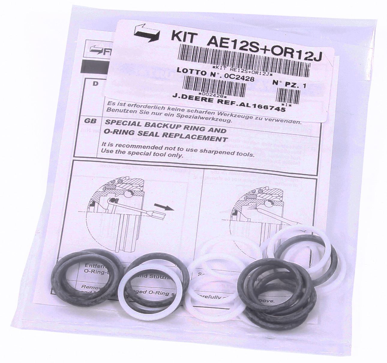 John Deere AL166745 Sada tesnení