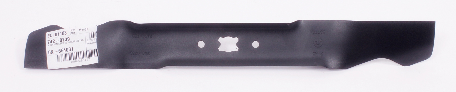 MTD 742-0739 nôž MTD 19" hviezda