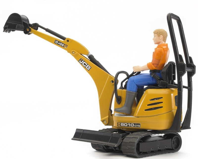 BRUDER 62002 Mikrobager JCB s figúrkou